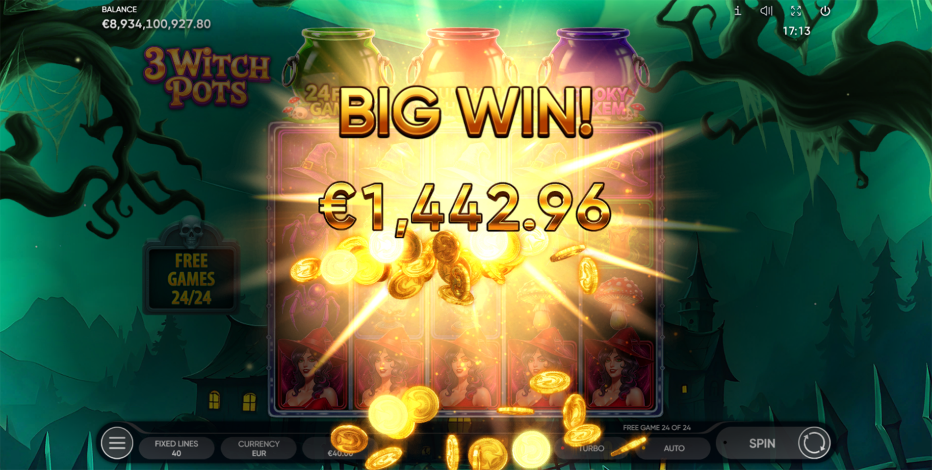 3 Witch Pots | Halloween Slot Game by Endorphina