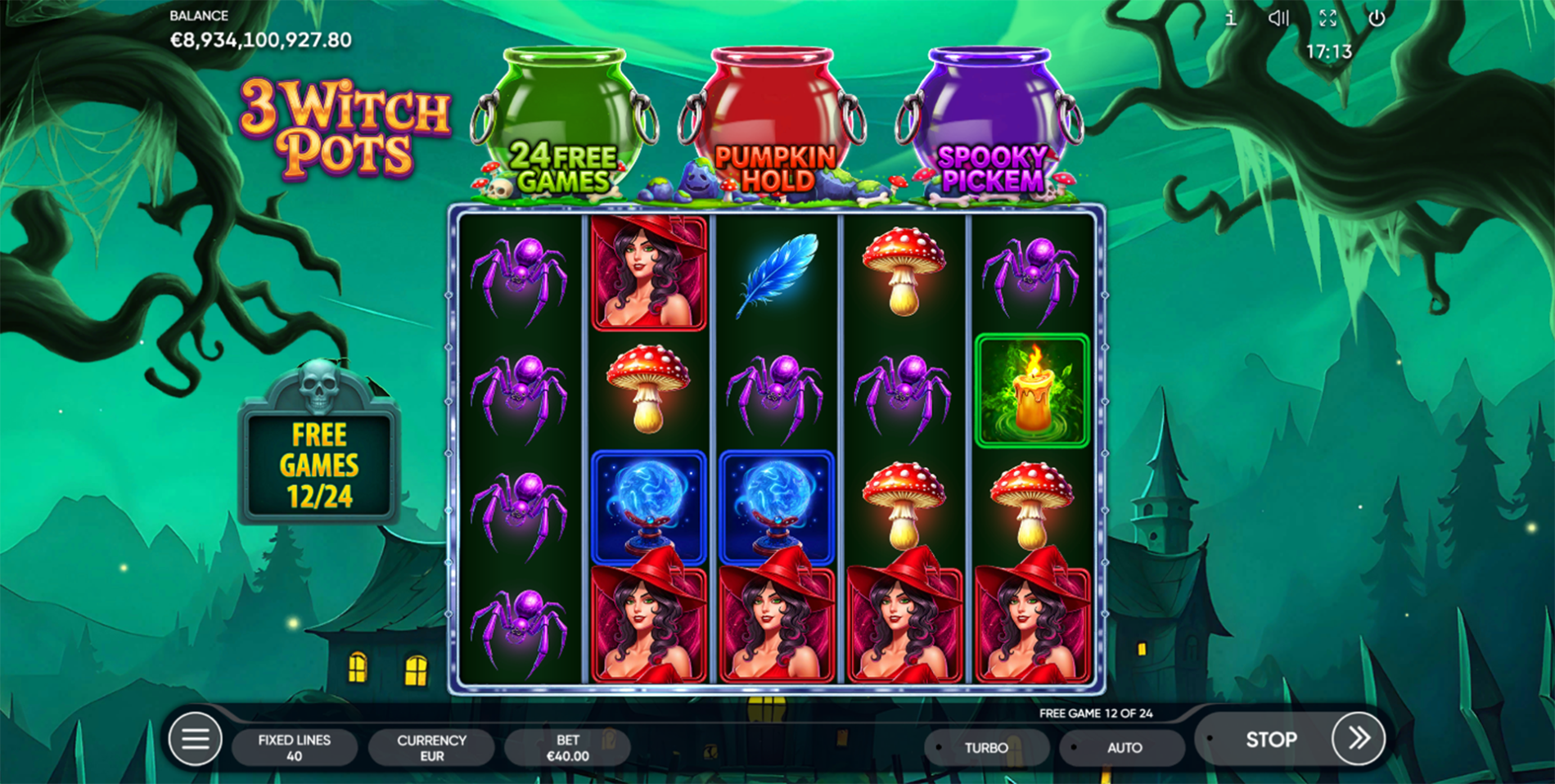 3 Witch Pots | Halloween Slot Game by Endorphina