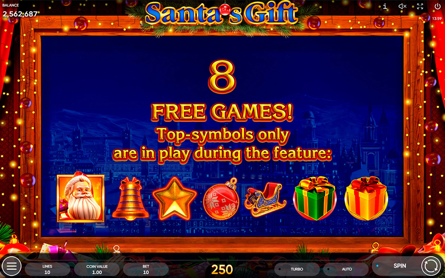 SANTA'S GIFT | Newest Slot Game Available from Endorphina