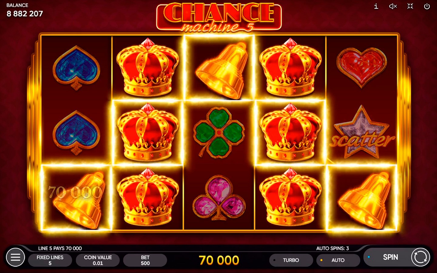 Chance Machine 5 Slot | Endorphina Classic Casino Game