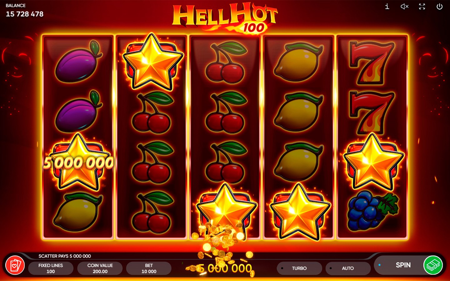 Hell Hot 100 Slot | Endorphina Classic Fruit Game