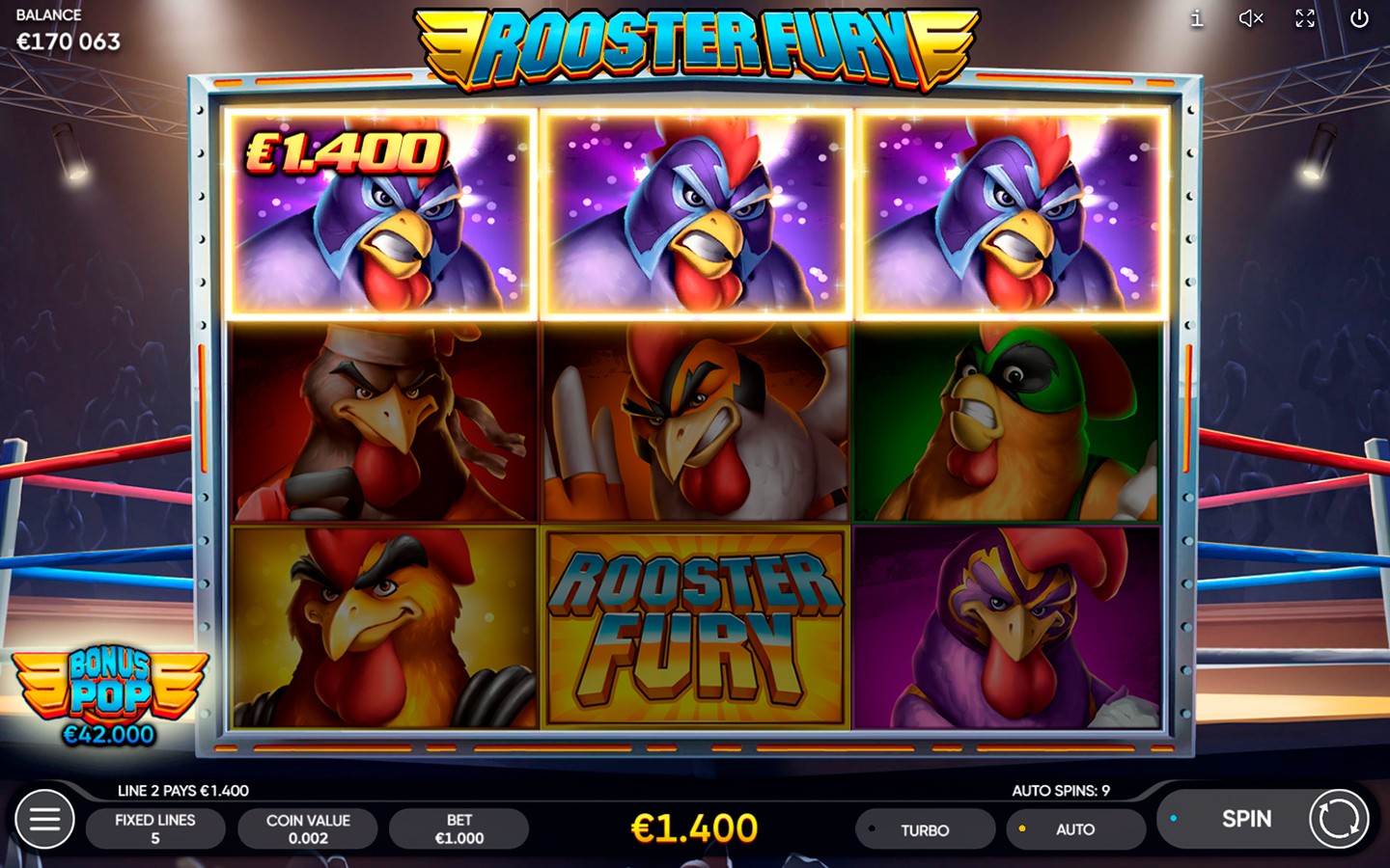 ROOSTER FURY | Newest Slot Game Available from Endorphina