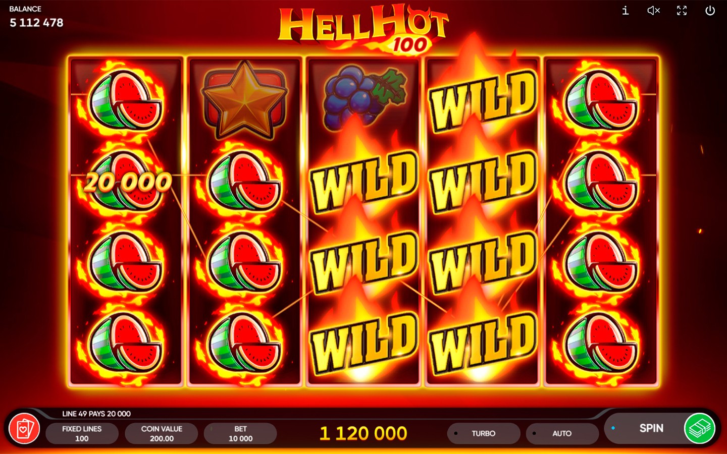 Hell Hot 100 Slot | Endorphina Classic Fruit Game