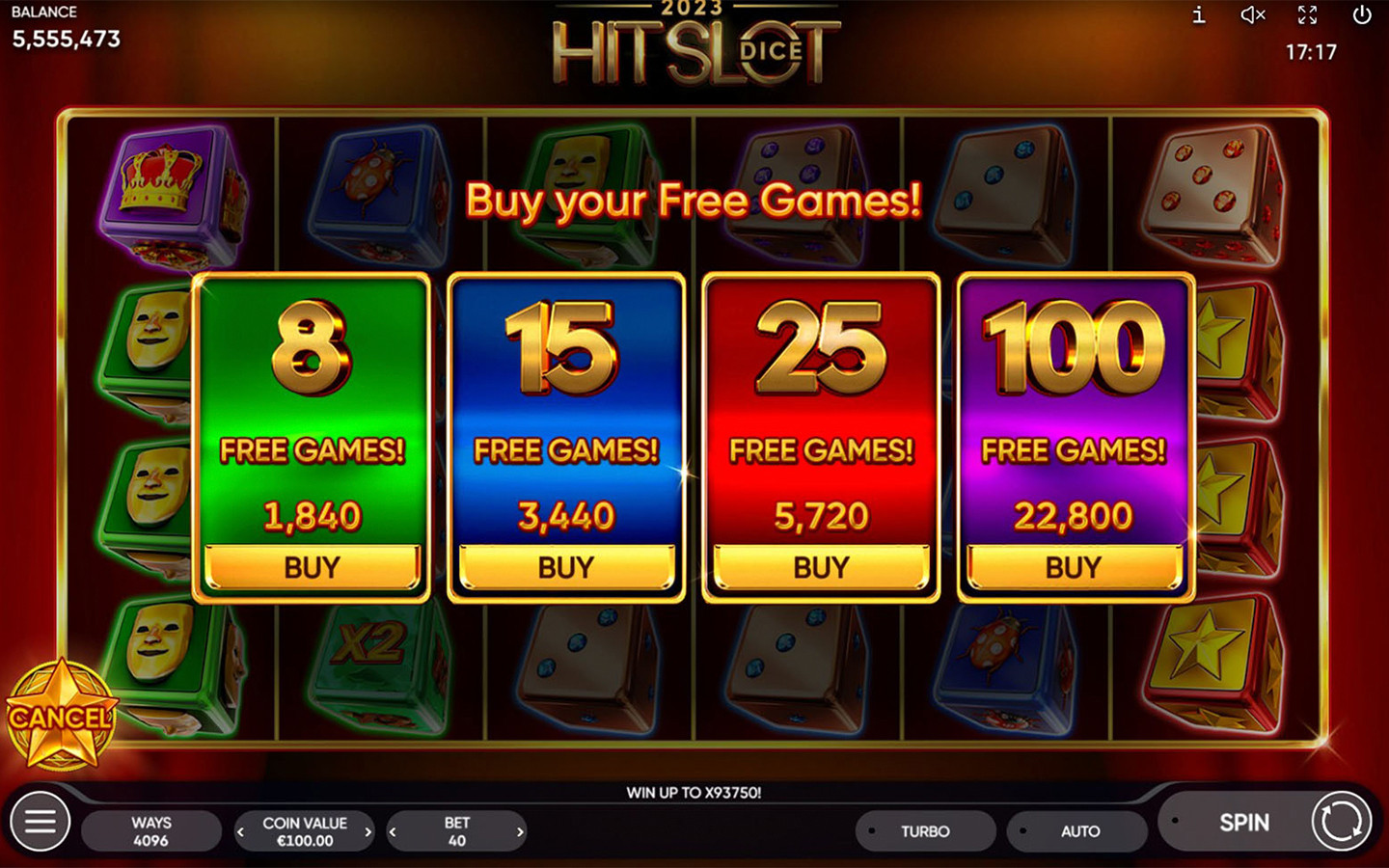 2023 Hit Slot Dice | Endorphina Classic Dice Slot