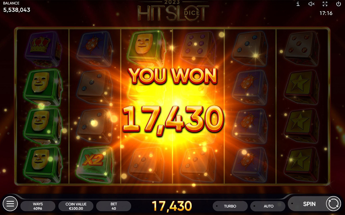 2023 Hit Slot Dice | Endorphina Classic Dice Slot