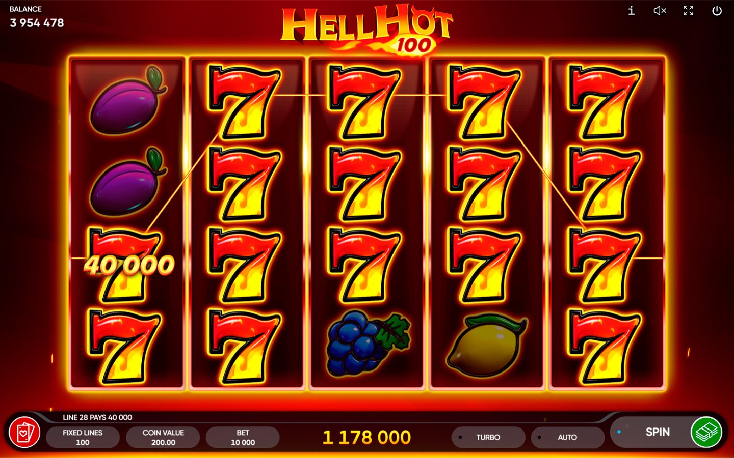 Hell Hot 100 Slot | Endorphina Classic Fruit Game