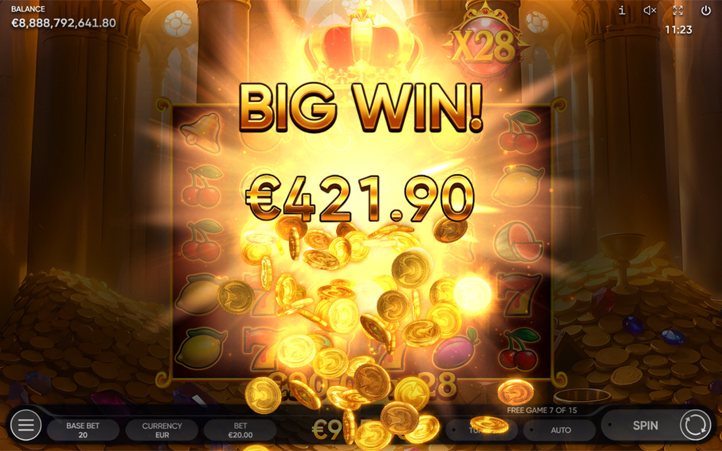 Play Prestige Crown demo game by Endorphina