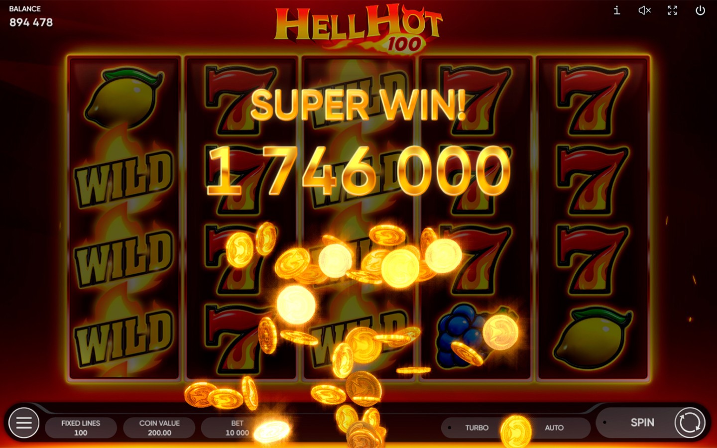 Hell Hot 100 Slot | Endorphina Classic Fruit Game