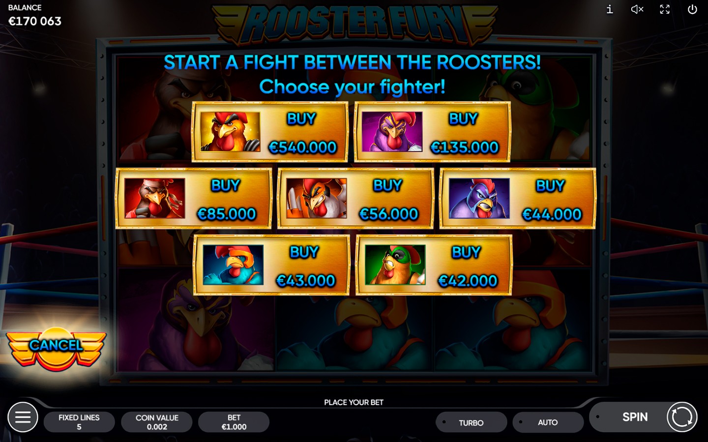 ROOSTER FURY | Newest Slot Game Available from Endorphina