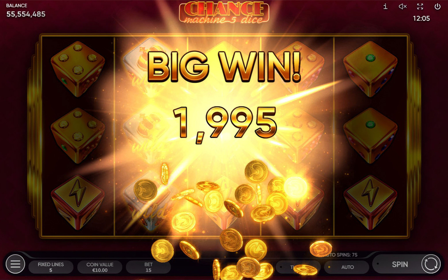 Chance Machine 5 Dice Slot | Endorphina Dice Game